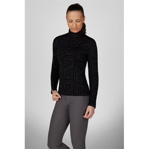 Dámské triko Pikeur Selection Print, AW 26/27, černé - vel. 40 Triko s dlouhým rukávem Pikeur Selection Print, AW 26/27, černé, vel. 40