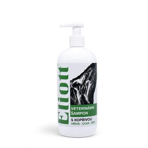 Šampon bylinný s kopřivou Eliott - 500 ml Bylinný šampon pro koně s kopřivou Eliott, 500 ml