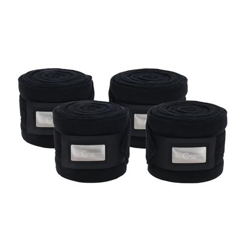 Fleecové bandáže Covalliero Therm, černé Fleecové bandáže Covalliero Therm, černé