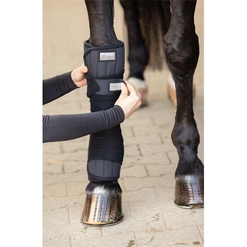 Fleecové bandáže Covalliero Therm, černé Fleecové bandáže Covalliero Therm, černé