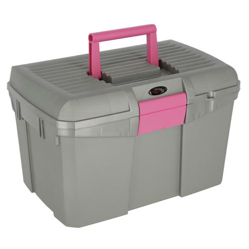 Box na čištění s vyjímatelnou přihrádkou SIENA - šedo-růžový Box na čištění s vyjímat.př. SIENA šedo-růžový