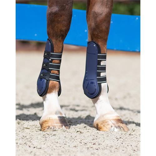 Přední chrániče QHP Champion, tmavě modré - vel. Cob Tendon boots Champion