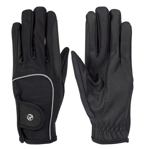 Jezdecké rukavice Harrys Horse AllGrip, černé - vel. M Rukavice jezdecké HH Allgrip, černé, M