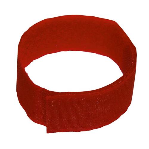 Páska na nohy, suchý zip, červená, šíře 3 cm, 10 Ks Páska na nohy, suchý zip, červená, šíře 3 cm, 10 Ks
