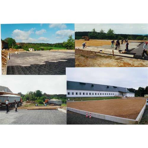 Zatravňovací dlaždice 33 x 33 x 5 cm, stěna 5 mm, černá - 1 ks Zatravňovací dlaždice