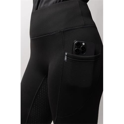 Dámské termolegíny Horze Greta AW 25/26, černé - vel. 40 Termorajtky dám. Horze AW 25/26 Greta, černé, vel. 40