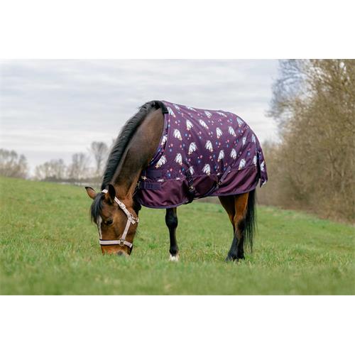 Nepromokavá deka Equithéme Unicorn, 220 g, fialová - vel. 105 cm Nepromokavá deka Equithéme Unicorn AW 25/26, 220 g, vel. 105 cm