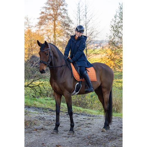 Dámský zimní kabát Covalliero AW 26/27, modrý - vel. S Dámský kabát Covalliero, modrý, vel. S, AW 26/27