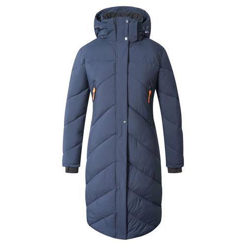 Dámský zimní kabát Covalliero AW 26/27, modrý - vel. XL Dámský kabát Covalliero, modrý, vel. XL, AW 26/27