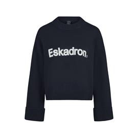 Dámský svetr Eskadron KNIT Dynamic, AW 26/27, modrý s nápisem