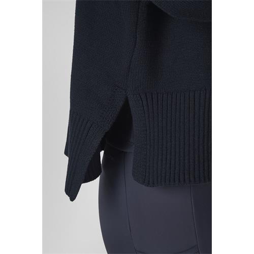 Dámský svetr Eskadron KNIT Dynamic, AW 26/27, modrý s nápisem - vel. S Dámský svetr Eskadron KNIT Dynamic, AW 26/27, modrý, vel. S