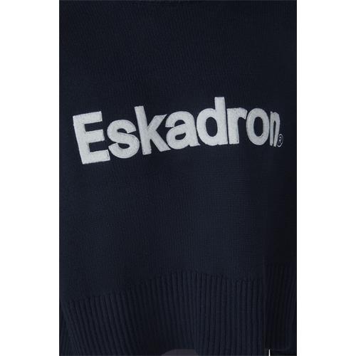 Dámský svetr Eskadron KNIT Dynamic, AW 26/27, modrý s nápisem - vel. S Dámský svetr Eskadron KNIT Dynamic, AW 26/27, modrý, vel. S