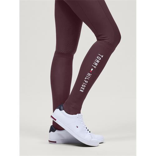 Jezdecké podkolenky Tommy Hilfiger Clifton, AW 26/27, vínové, vel. 39/42 Jezdecké podkolenky Tommy Hilfiger Clifton, AW 26/27, vínové, vel. 39/42