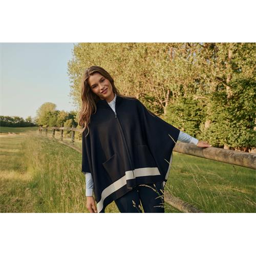 Pončo Tommy Hilfiger Greenwood, AW 26/27, modré, UNI Pončo Tommy Hilfiger Greenwood, AW 26/27, modré, UNI