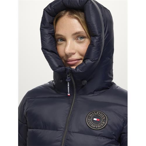 Dámská zimní bunda Tommy Hilfiger Glendale, AW 26/27, modrá - vel. M Dámská bunda Tommy Hilfiger Glendale, AW 26/27, modrá, vel. M