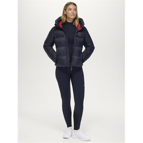 Dámská zimní bunda Tommy Hilfiger Glendale, AW 26/27, modrá - vel. L Dámská bunda Tommy Hilfiger Glendale, AW 26/27, modrá, vel. L