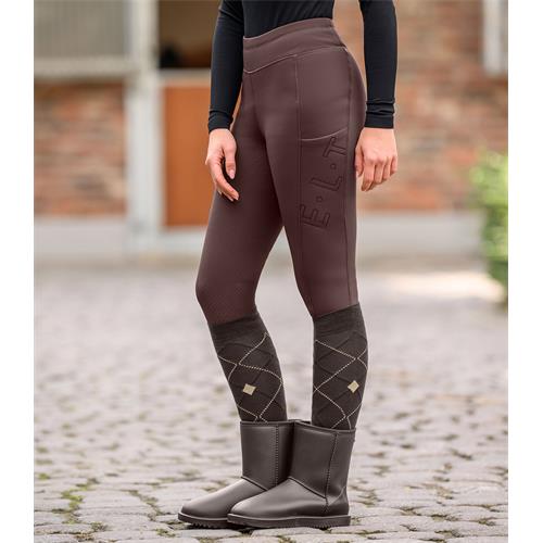 Dětské termolegíny ELT Rica Teddy, AW 26/27, espresso - vel. 152 Termolegíny dět. ELT Rica, AW 26/27, hnědé, vel. 152