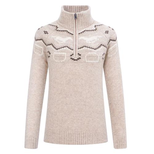 Dámský svetr HVP Josie, AW 26/27, béžový - vel. M Dámský svetr HVP Josie, AW 26/27, natural, vel. M