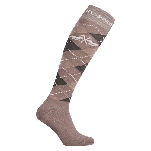 Jezdecké podkolenky HV Polo Argyle, AW 26/27, peacan - vel. 39/42 Podkolenky HVP Argyle, AW 26/27, peacan, vel. 39/42