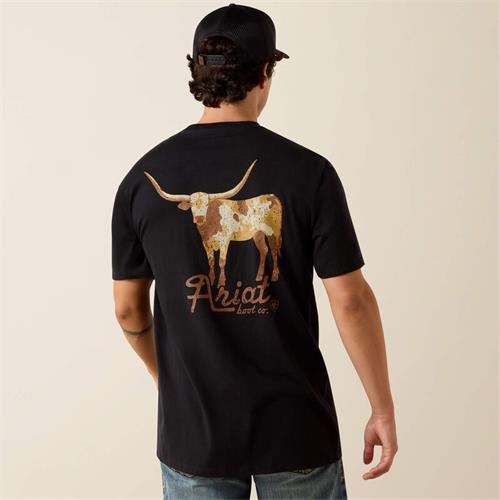 Pánské pracovní triko Ariat Cowmooflage, černé - vel. XXL Tričko pracovní pánské Ariat Cowmooflage, černé, vel. XXL