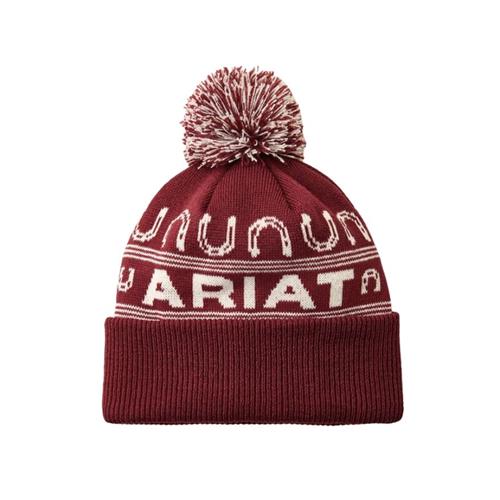 Zimní čepice Ariat Aprés Ski, AW 26/27, vínová Zimní čepice Ariat Aprés Ski, AW 26/27, vínová
