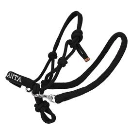 Set ohlávka akupresurní+otěže pro hobby horse, QHP Nalanta, černá