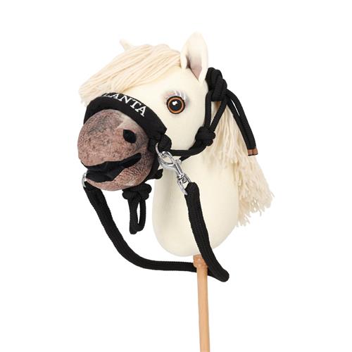 Set ohlávka akupresurní+otěže pro hobby horse, QHP Nalanta, černá Set ohlávka akupresurní+otěže pro hobby horse, QHP Nalanta, černá