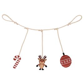 Hračka kožená QHP Christmas Rudolph
