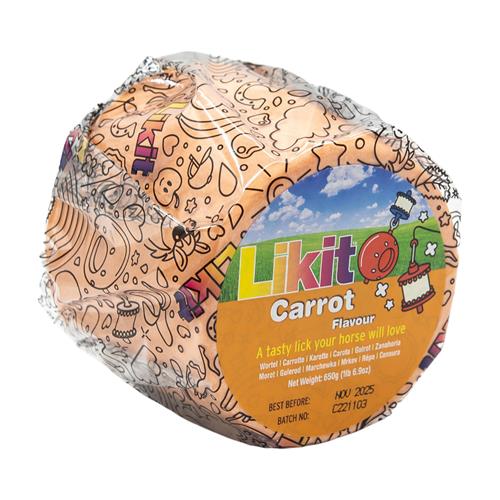 Liz pro koně Likit, náhradní náplň, 625 gr - mrkev Liz pro koně LIKIT, náhradní náplň, mrkev, 625 g