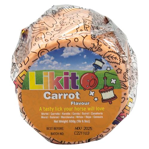 Liz pro koně Likit, náhradní náplň, 625 gr - mrkev Liz pro koně LIKIT, náhradní náplň, mrkev, 625 g