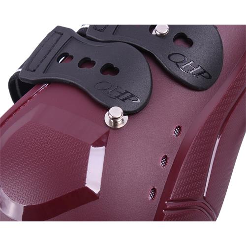 Přední chrániče QHP Champion, vínové - vel. Cob Tendon boots Champion