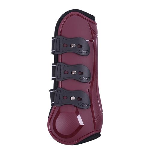 Přední chrániče QHP Champion, vínové - vel. Cob Tendon boots Champion