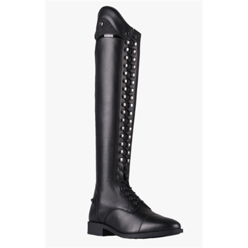 Jezdecké boty QHP Hailey, černé - vel. 38 Boty jezdecké kožené QHP Hailey, černé, 38