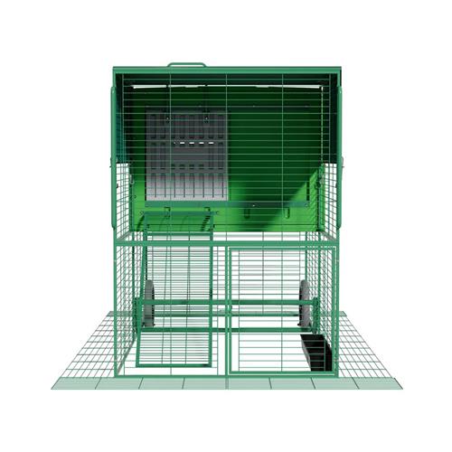 Plastový kurník Gaun s kovovým výběhem pro 5 slepic Kurník pro slepice plastový s kovovým výběhem, 205×121×120 cm