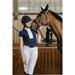 Dámské závodní triko Equitheme Doha, modré - vel. S Triko dámské Equitheme Doha, modré, S