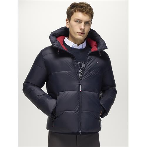 Pánská zimní bunda Tommy Hilfiger Morrison, AW 26/27, modrá - vel. XL Pánská bunda Tommy Hilfiger Morrison, AW 26/27, modrá, vel. XL