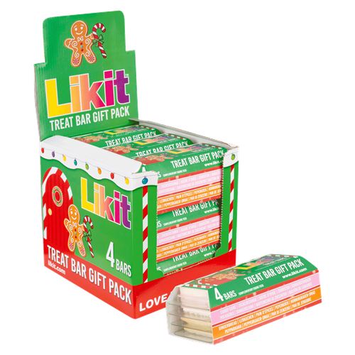 Pamlsek LIKIT Treat bar Xmas Vánoční edice, balení 4 ks Pamlsek LIKIT Treat bar Xmas Vánoční edice, balení 4 ks