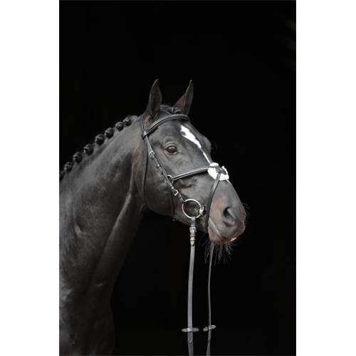 Kožená uzdečka s mexickým nánosníkem Covalliero Cancun, černá - vel. Pony Uzdečka Covalliero Cancun, mex. nán., černá, Pony