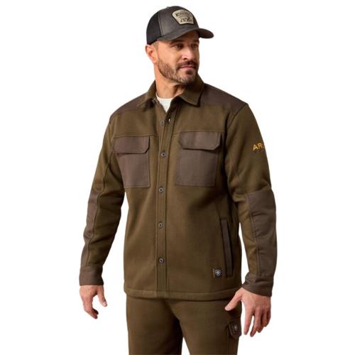 Pánská zateplená pracovní košile Ariat Rebar, khaki - vel. XL Košile zateplená pánská pracovní Ariat Rebar, khaki, vel. XL
