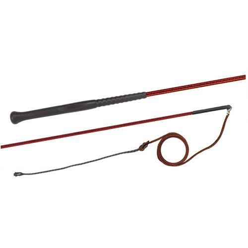 Lonžovací bič Fleck, 180 cm - červený Bič lonžovací Fleck, červený, 180 cm