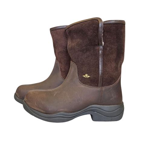 Stájové boty HV Polo Maxim, s kožíškem, hnědé - vel. 37 Boty stájové HV Polo Maxim, s kožíškem, 37