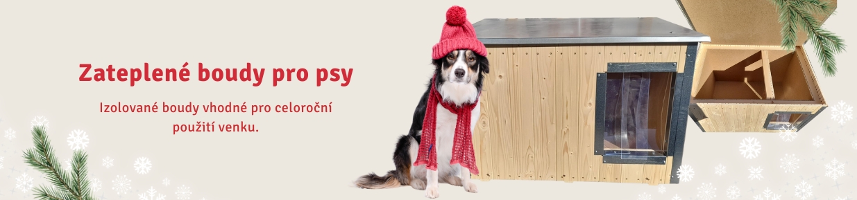 zateplená bouda pro psa banner