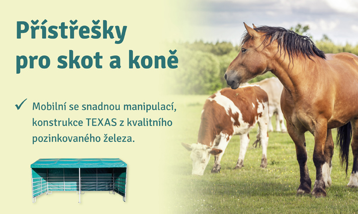 Přístřešky pro skot a koně
