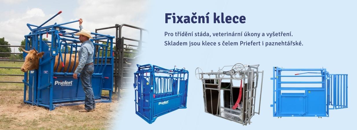 Fixační klece pro skot