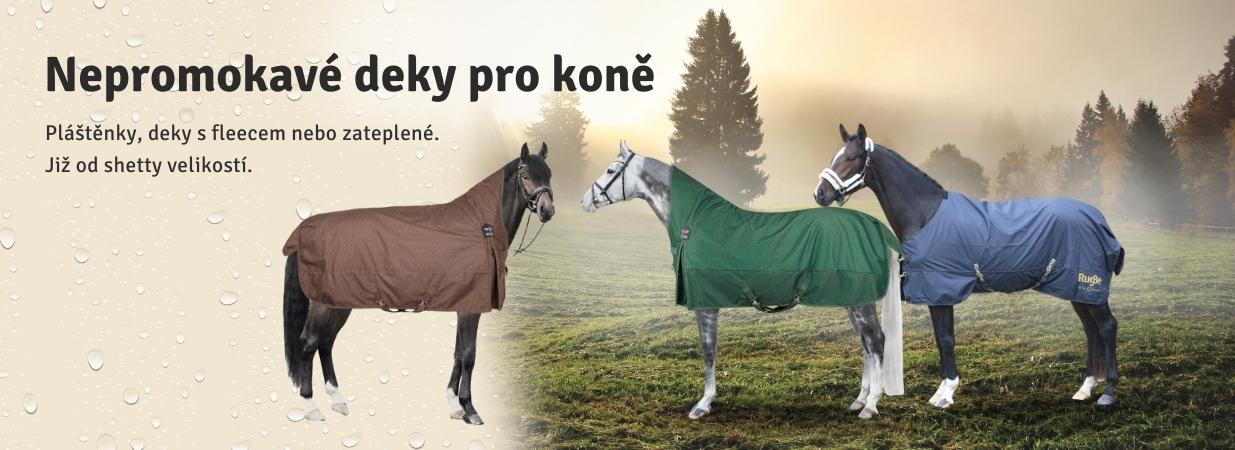 Nepromokavé deky na koně