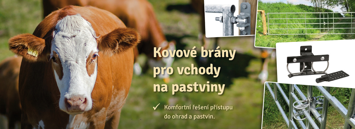 Kovové brány na pastviny