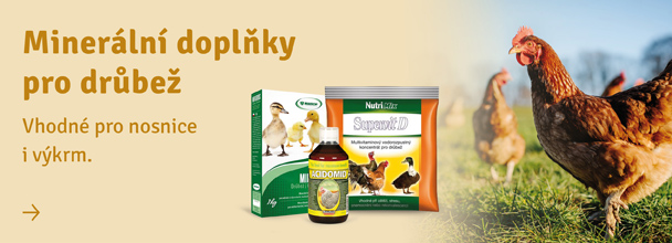 Minerální doplňky pro drůbež