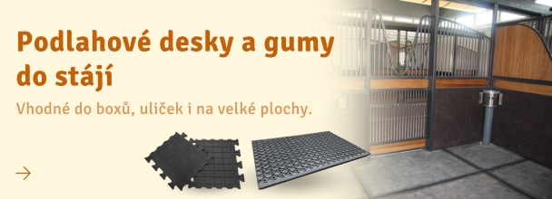 Podlahové desky a gumy do stájí