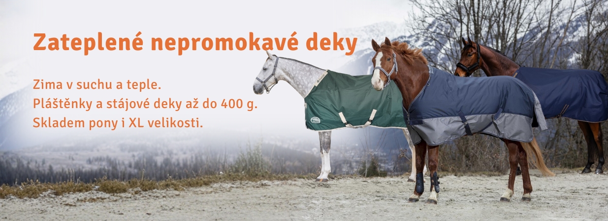 Nepromokavé deky pro koně