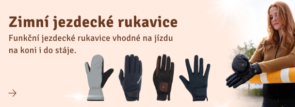 Zimní jezdecké rukavice